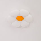 Flower Ceiling Light, Six-Petal Acrylic Shade, Integrated LED, Dimmable