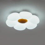 Flower Ceiling Light, Six-Petal Acrylic Shade, Integrated LED, Dimmable
