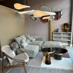 Tense Pendant Light, Tyvek Paper Shade, White and Black, Warm Dimmable