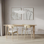 Tense Pendant Light, Tyvek Paper Shade, White and Black, Warm Dimmable