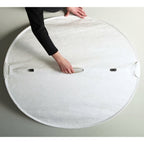 Tense Pendant Light, Tyvek Paper Shade, White and Black, Warm Dimmable