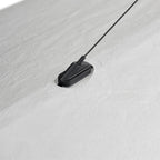 Tense Pendant Light, Tyvek Paper Shade, White and Black, Warm Dimmable