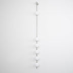 Vertical Balls Wall Lamp, Brass Black or Nickel, Glass Globe, Dimmable