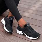 Cushioned Walking Sneakers for Women, Gel Sole and Double Mesh Upper