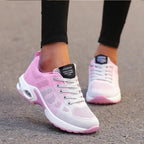Cushioned Walking Sneakers for Women, Gel Sole and Double Mesh Upper
