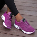 Cushioned Walking Sneakers for Women, Gel Sole and Double Mesh Upper