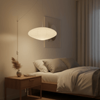 Washi Paper Swag Pendant Light, Mulberry Shade, E26/E27, Plug-In