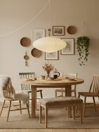 Washi Paper Swag Pendant Light, Mulberry Shade, E26/E27, Plug-In