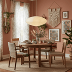 Washi Paper Swag Pendant Light, Mulberry Shade, E26/E27, Plug-In