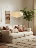 Washi Paper Swag Pendant Light, Mulberry Shade, E26/E27, Plug-In