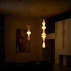 Washi Paper E Pendant Light, Tall Mulberry Shade, E26/E27, Hardwired