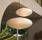 Washi Paper Swag Pendant Light, Mulberry Shade, E26/E27, Plug-In
