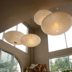 Washi Paper Swag Pendant Light, Mulberry Shade, E26/E27, Plug-In
