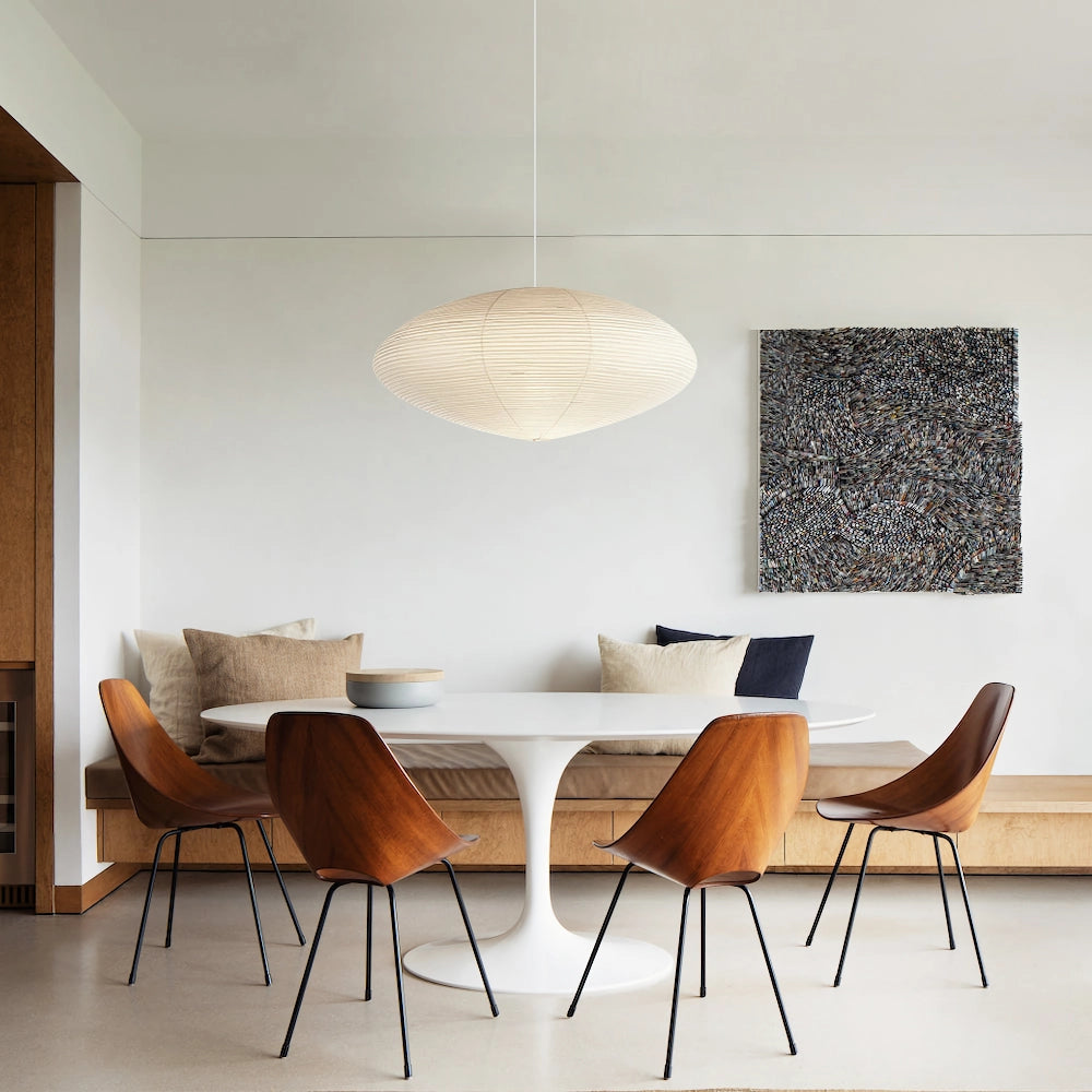 Washi Paper Swag Pendant Light, Mulberry Shade, E26/E27, Plug-In