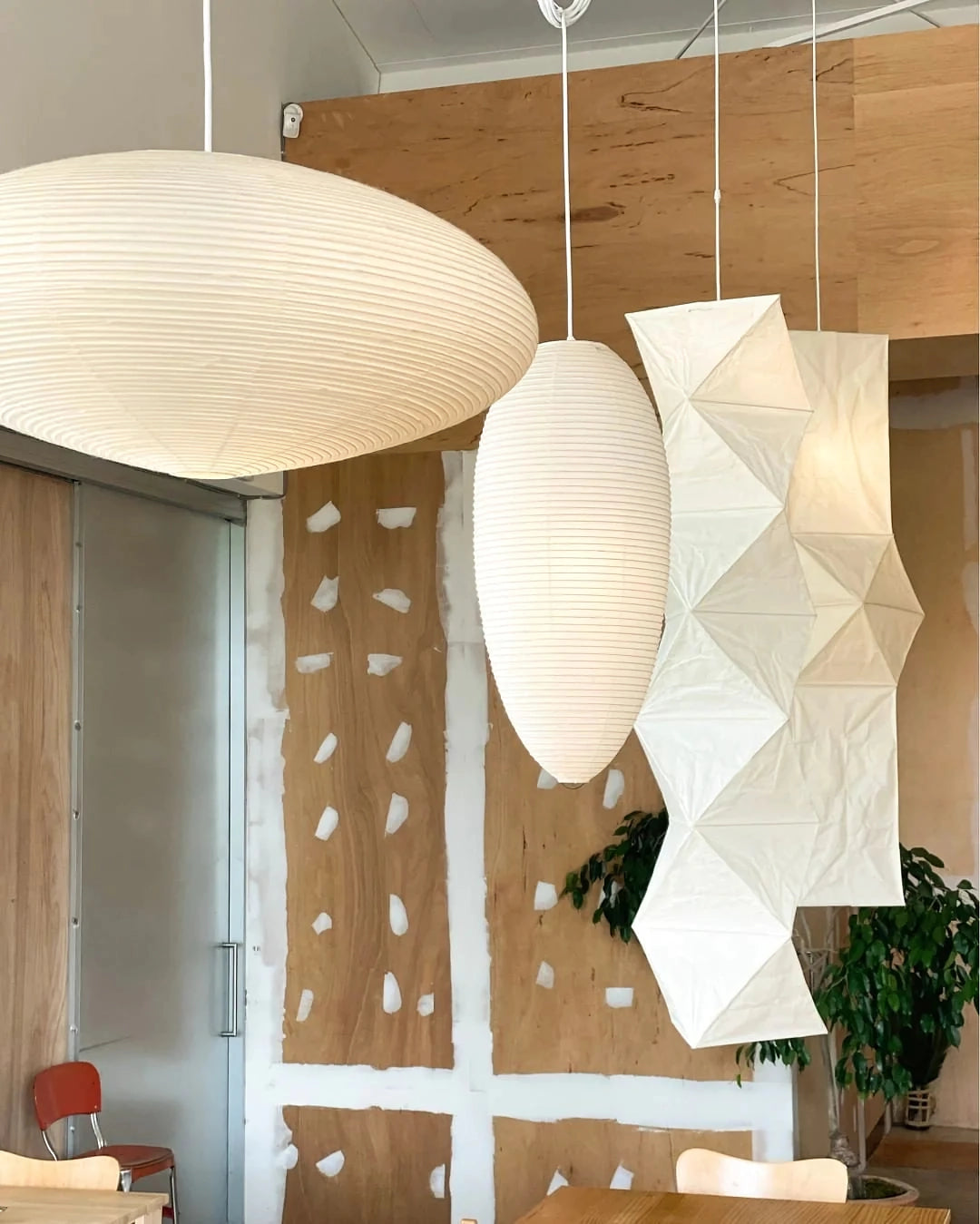 Washi Paper Swag Pendant Light, Mulberry Shade, E26/E27, Plug-In