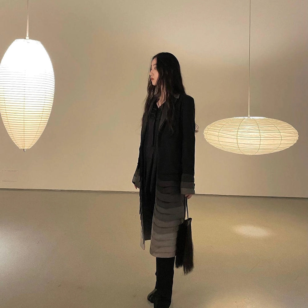 Washi Paper Swag Pendant Light, Mulberry Shade, E26/E27, Plug-In