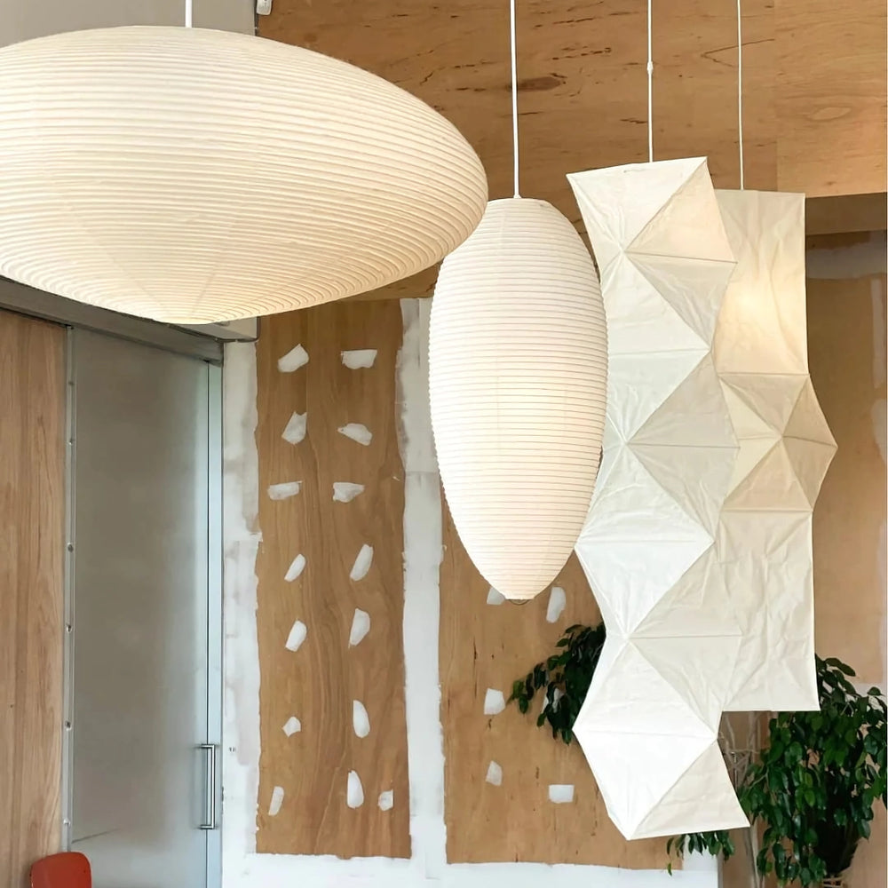Washi Paper Swag Pendant Light, Mulberry Shade, E26/E27, Plug-In