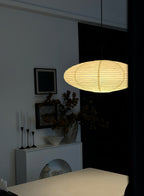 Washi Paper Swag Pendant Light, Mulberry Shade, E26/E27, Plug-In