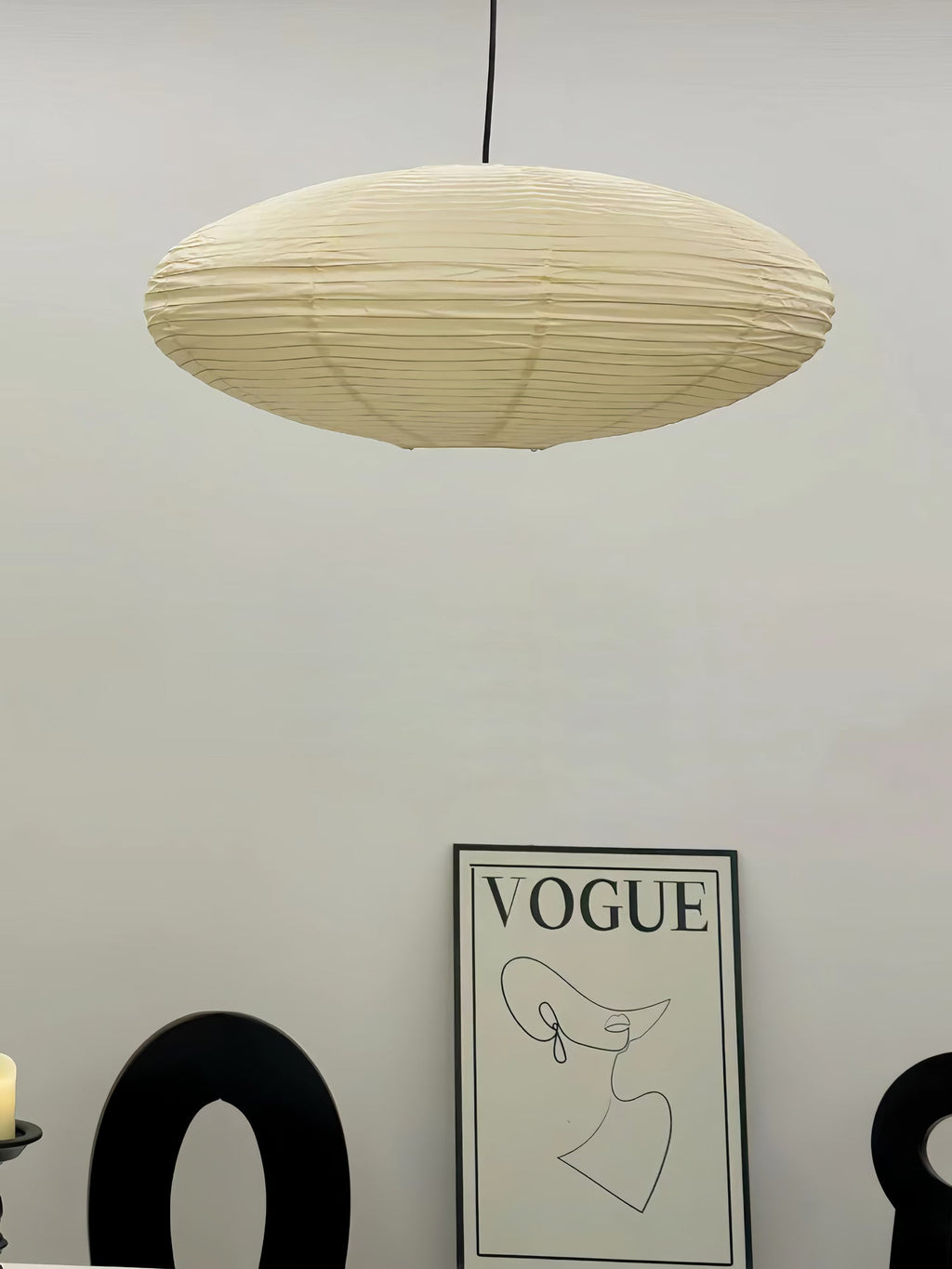 Washi Paper Swag Pendant Light, Mulberry Shade, E26/E27, Plug-In