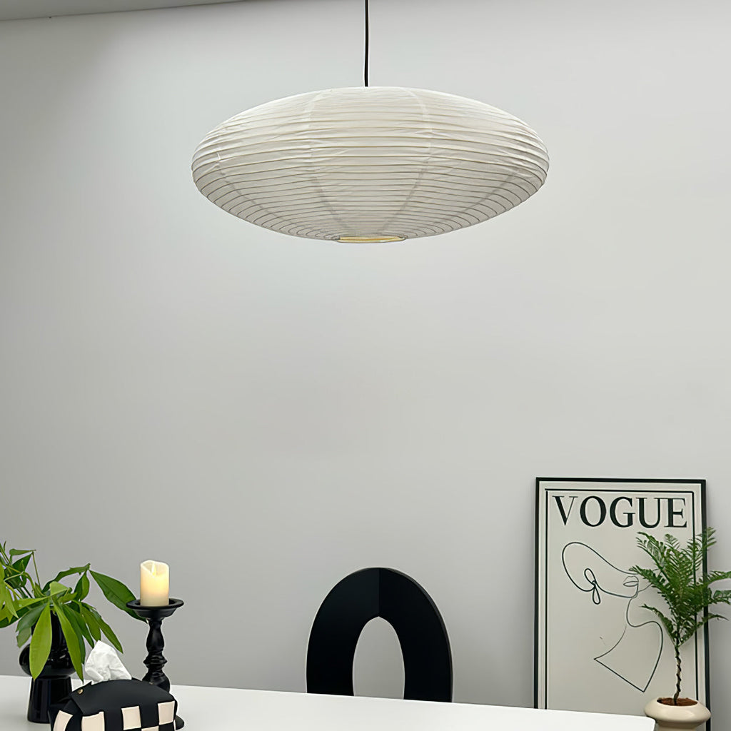Washi Paper Swag Pendant Light, Mulberry Shade, E26/E27, Plug-In