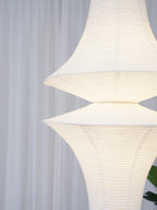 Washi Paper E Pendant Light, Tall Mulberry Shade, E26/E27, Hardwired