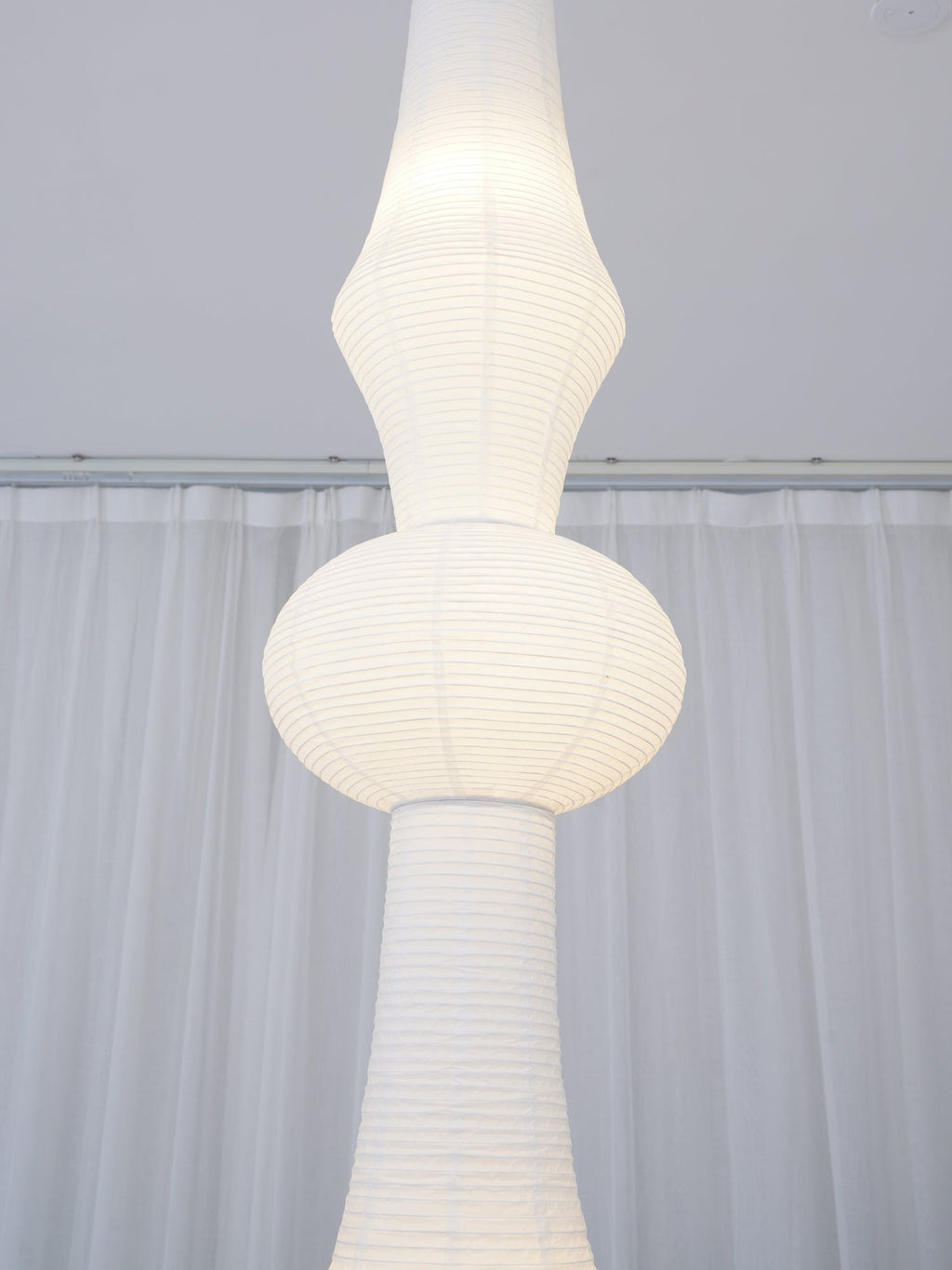 Washi Paper E Pendant Light, Tall Mulberry Shade, E26/E27, Hardwired