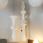 Washi Paper E Pendant Light, Tall Mulberry Shade, E26/E27, Hardwired