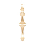 Washi Paper E Pendant Light, Tall Mulberry Shade, E26/E27, Hardwired