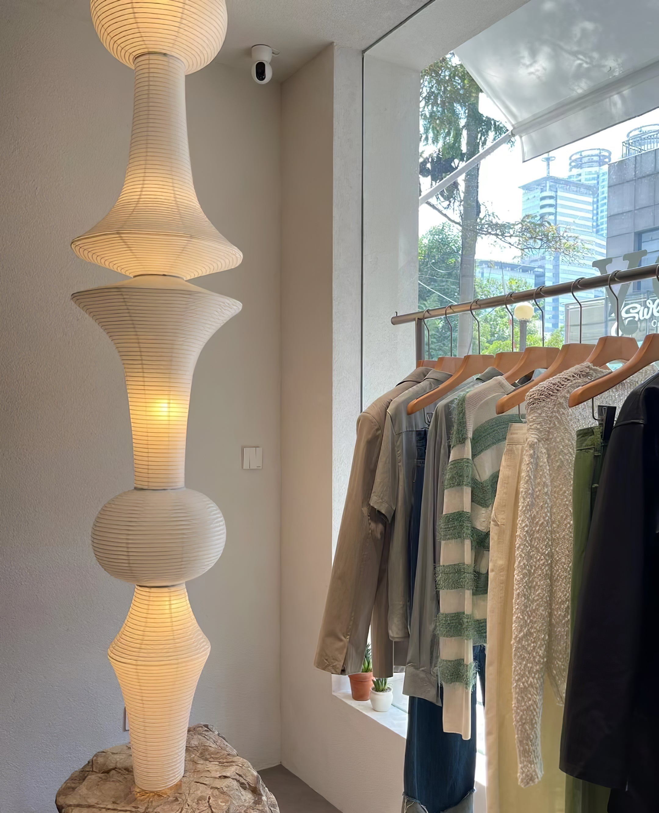 Washi Paper E Pendant Light, Tall Mulberry Shade, E26/E27, Hardwired