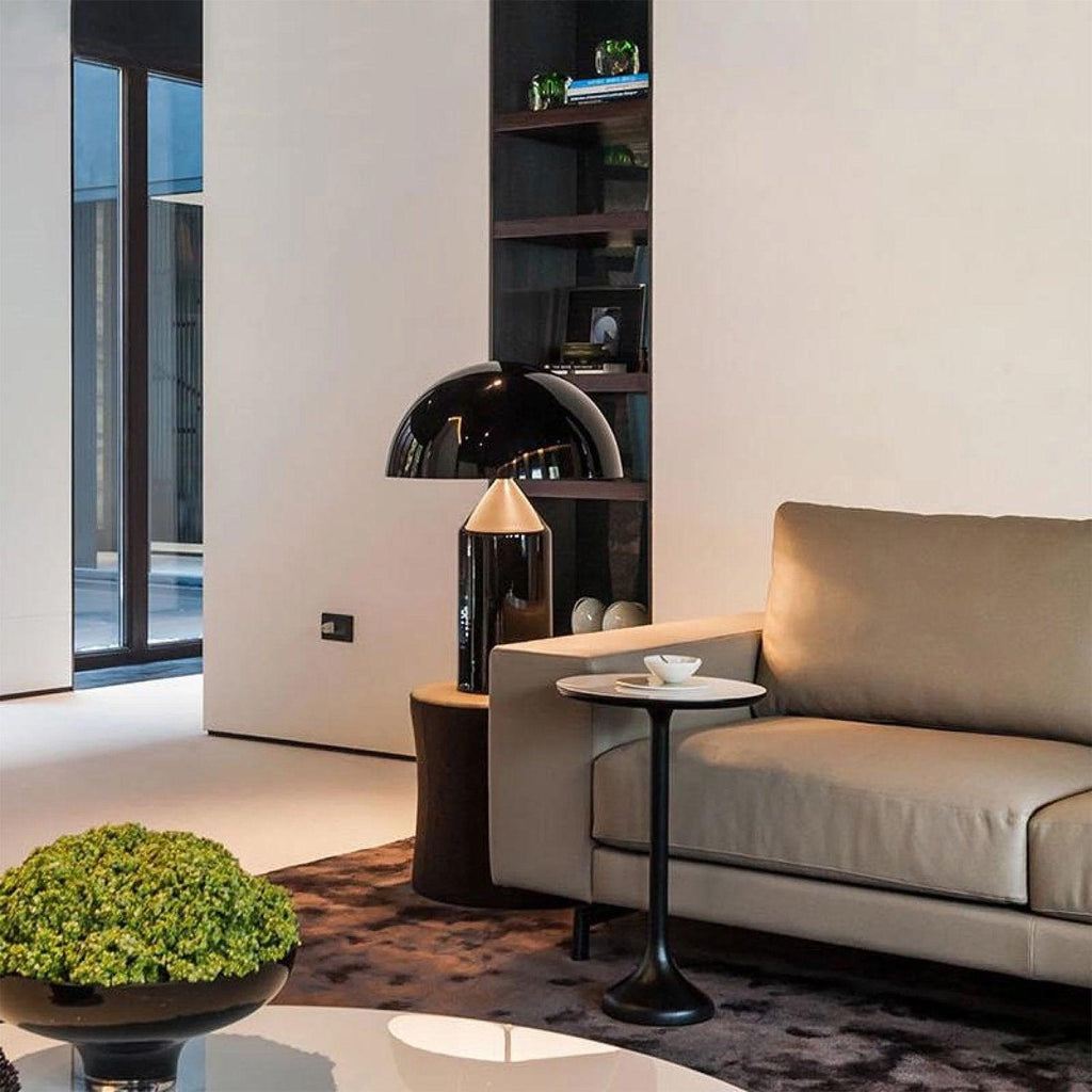 Atollo Table Lamp, Sculptural Metal, Matte or Bright Finish, G9/E14