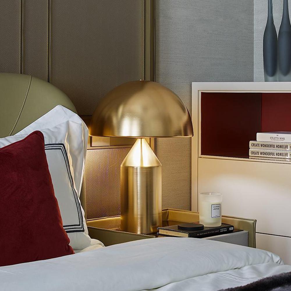 Atollo Table Lamp, Sculptural Metal, Matte or Bright Finish, G9/E14